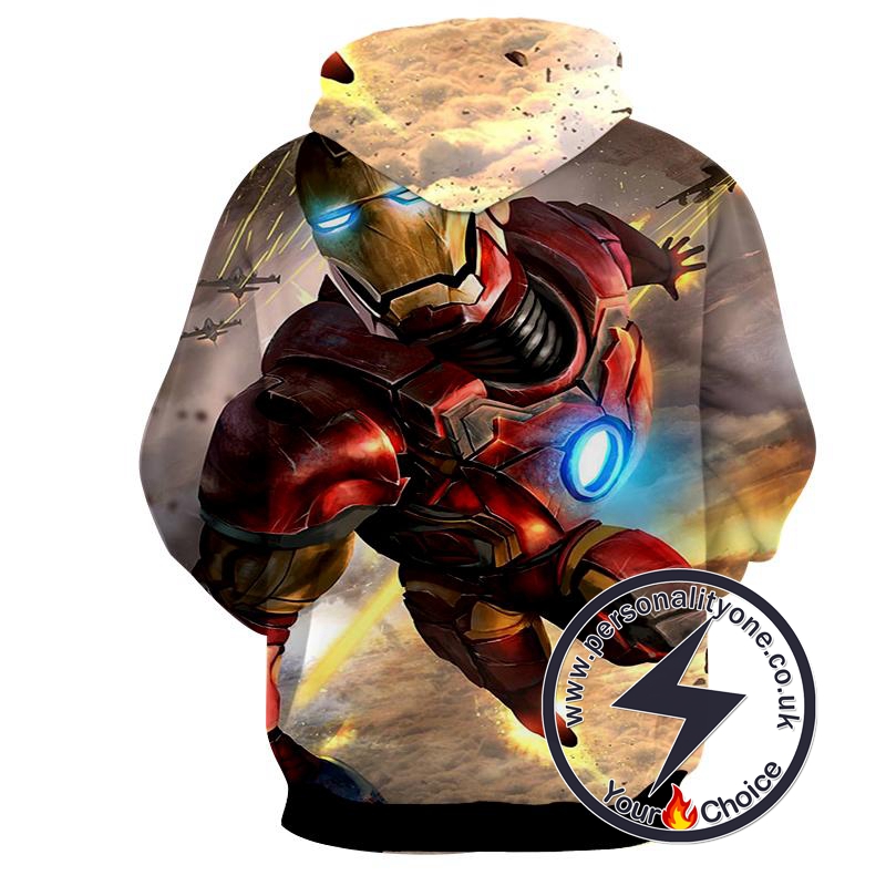 Iron Man - Iron Man 3D - Iron Man Hoodies